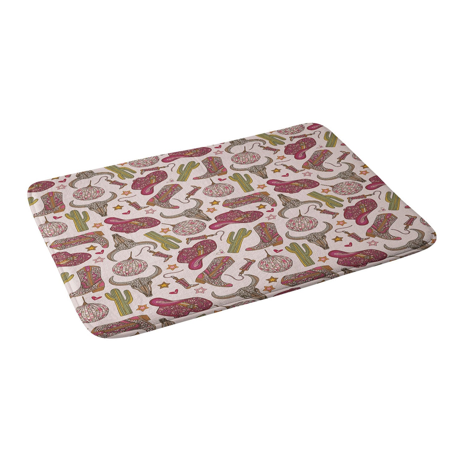 Valentina Ramos Western Disco Dreams Memory Foam Bath Mat