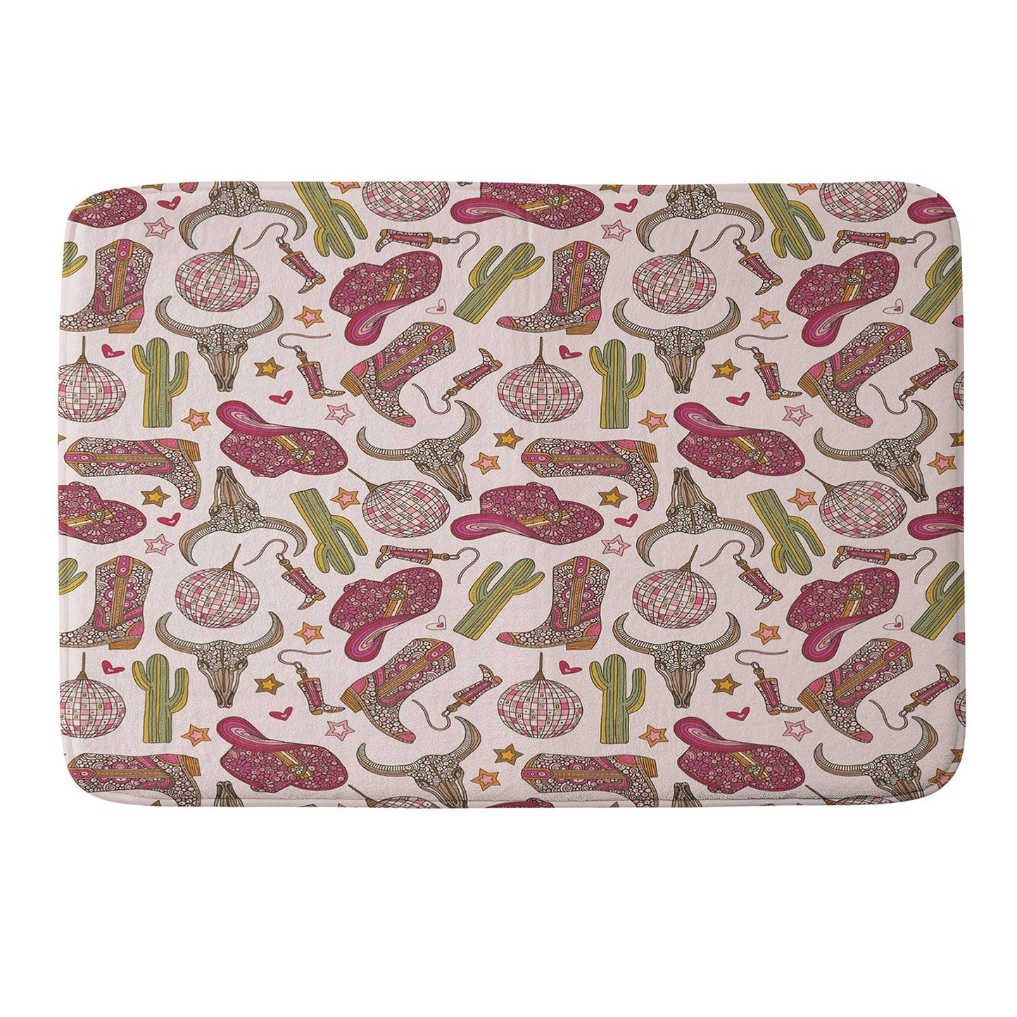 Valentina Ramos Western Disco Dreams Memory Foam Bath Mat