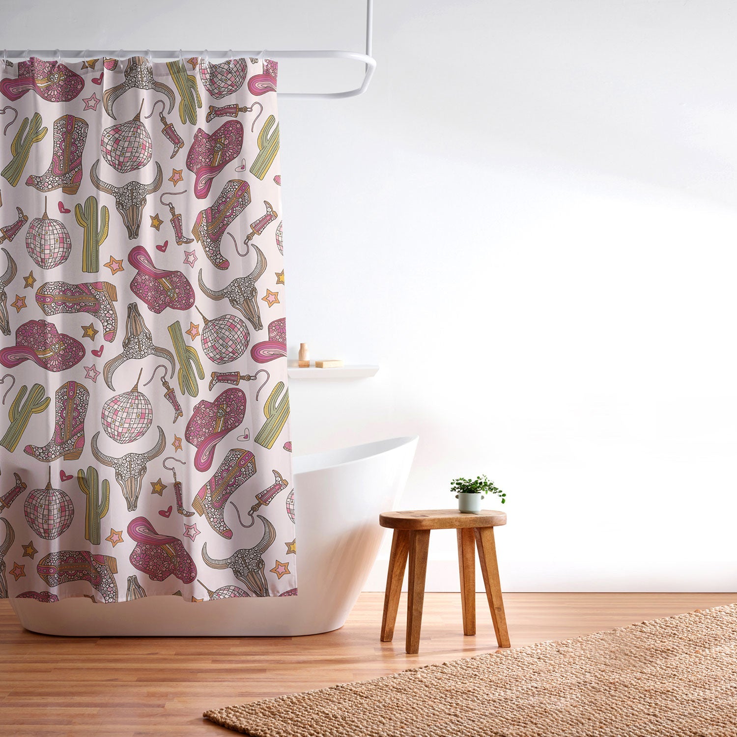 Valentina Ramos Western Disco Dreams Shower Curtain