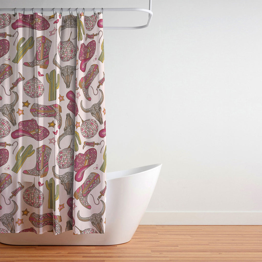 Valentina Ramos Western Disco Dreams Shower Curtain