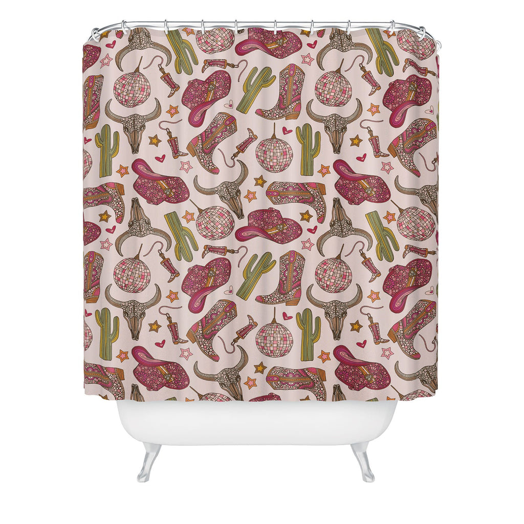 Valentina Ramos Western Disco Dreams Shower Curtain