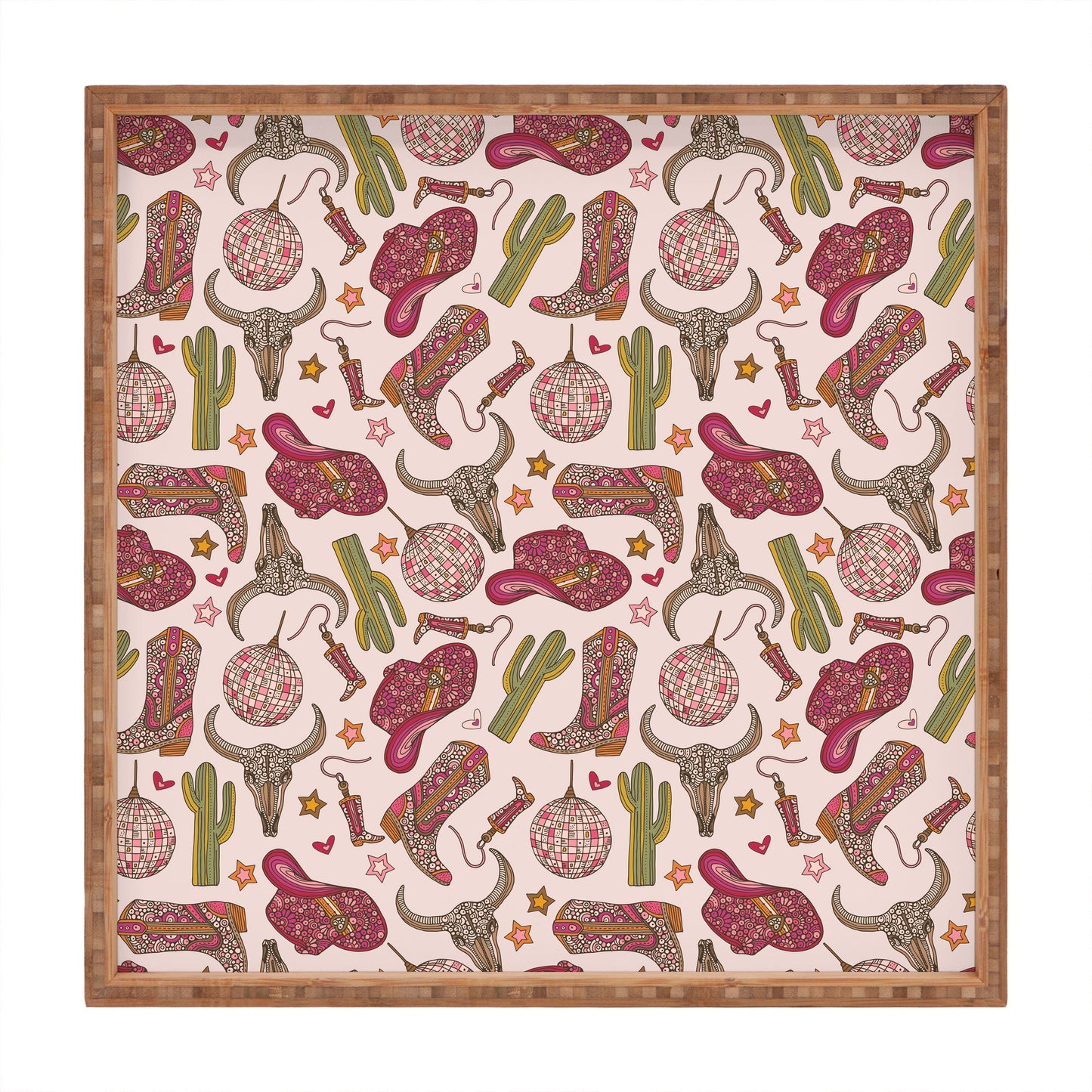 Valentina Ramos Western Disco Dreams Square Tray