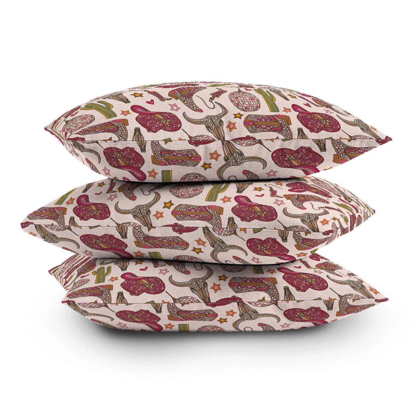 Valentina Ramos Western Disco Dreams Outdoor Throw Pillow