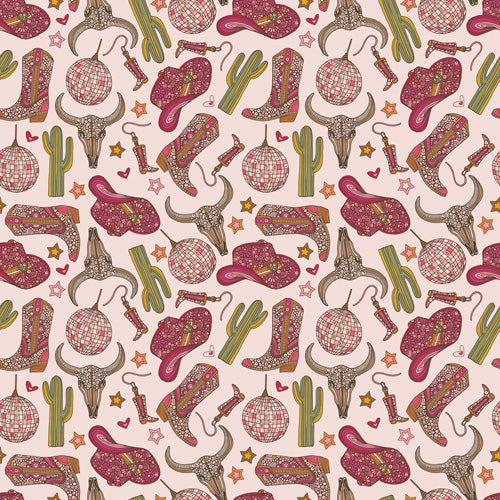 Valentina Ramos Western Disco Dreams Shower Curtain