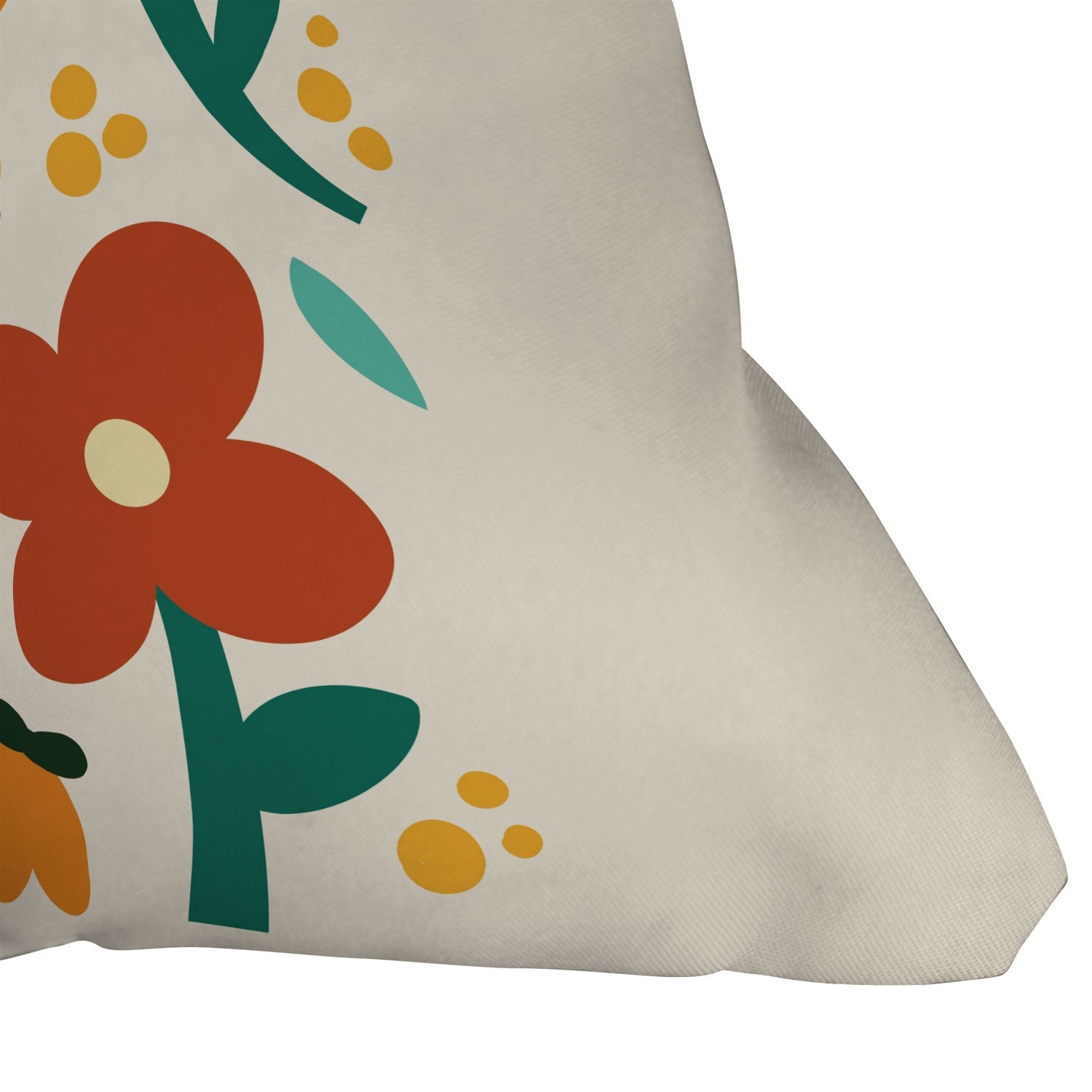 Valeria Frustaci Colorful fall flowers Outdoor Throw Pillow