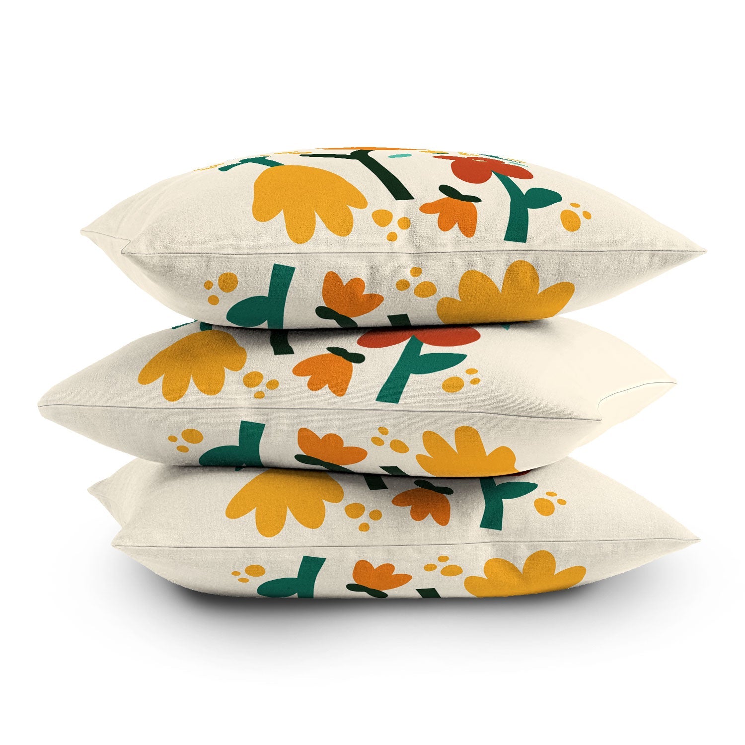 Valeria Frustaci Colorful fall flowers Outdoor Throw Pillow
