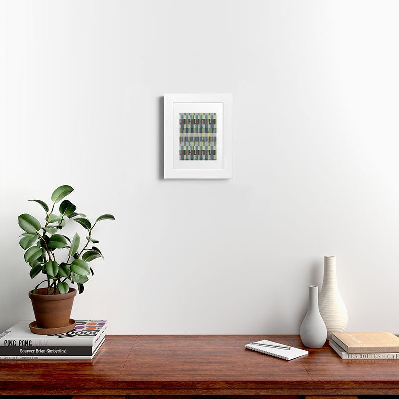 Marta Barragan Camarasa Dynamic Linear Blocks Framed Art Print