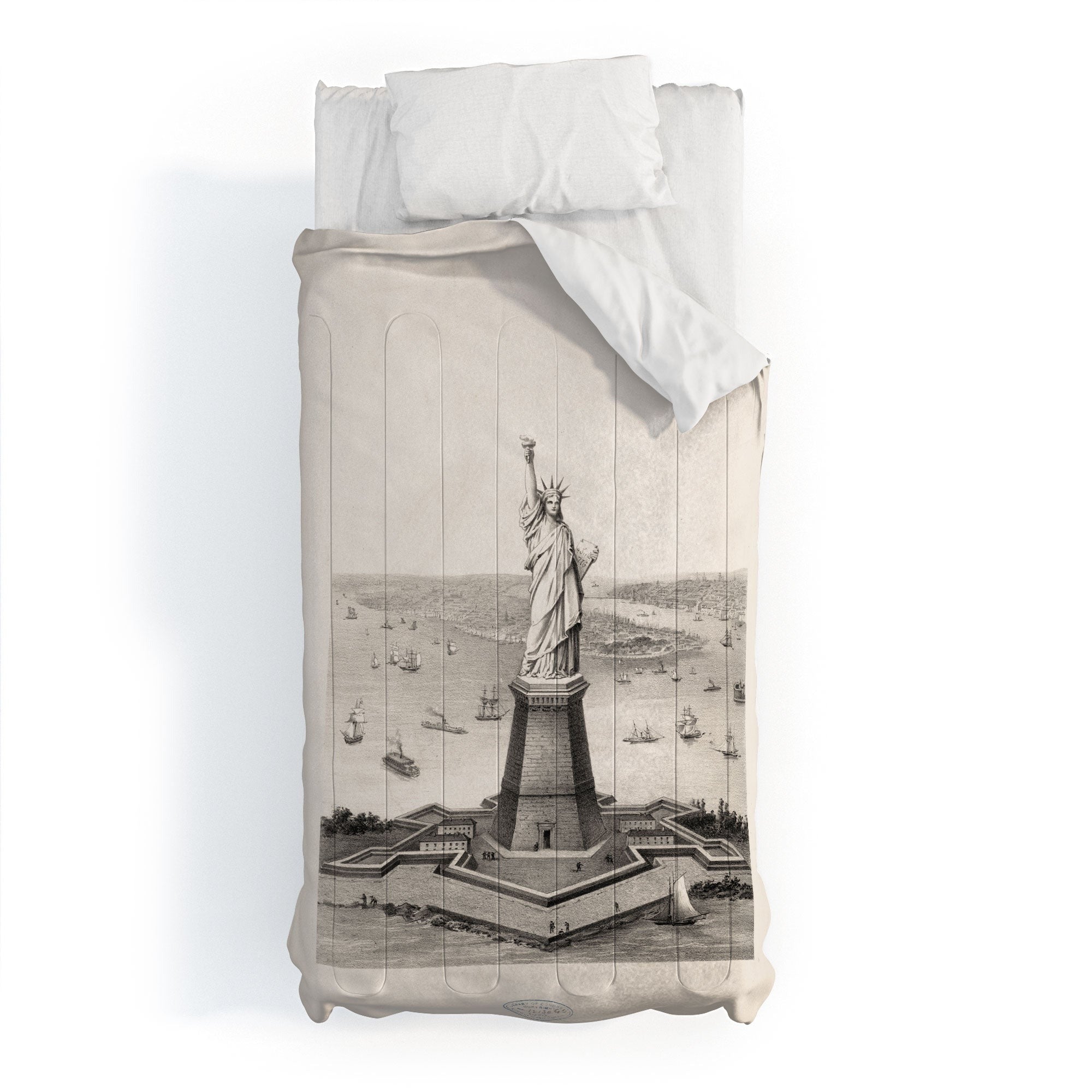 DENY Designs Vintage Lady Liberty Comforter