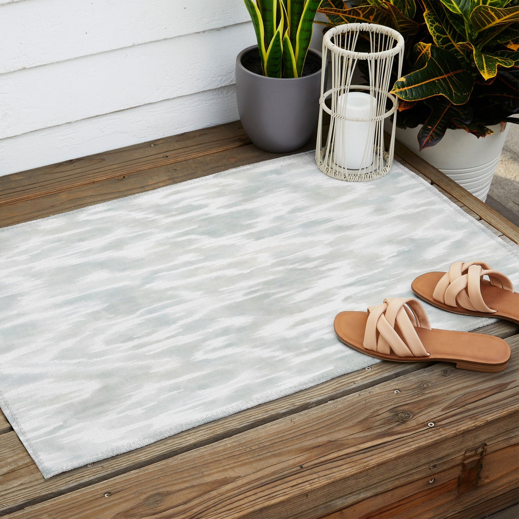 Jacqueline Maldonado Watercolor Wood Grain Outdoor Rug