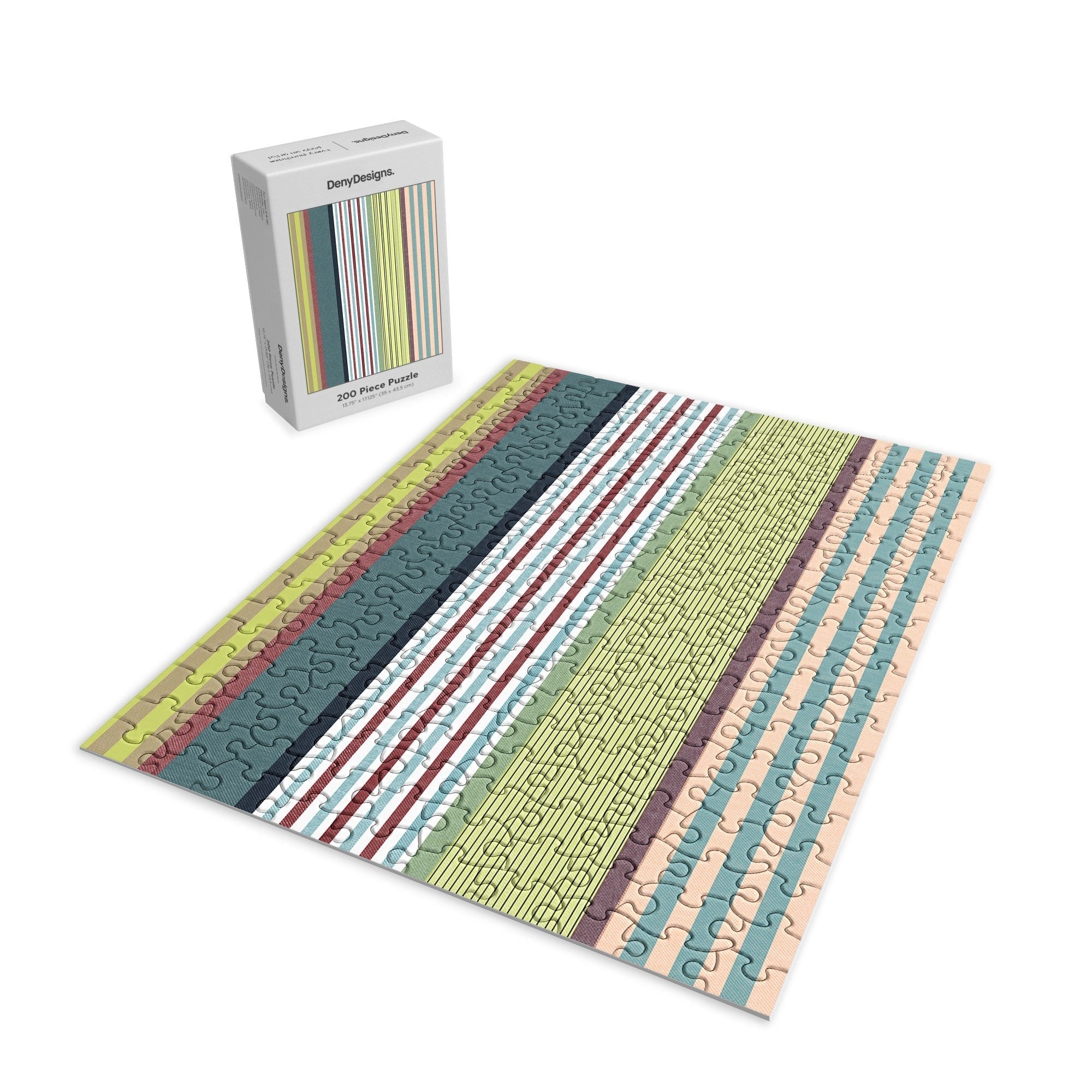 Marta Barragan Camarasa Colorful Stripe Delight Puzzle