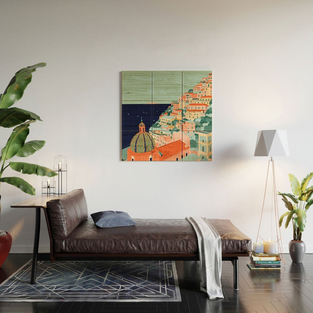 Valeria Frustaci Positano in Italy Wood Wall Mural