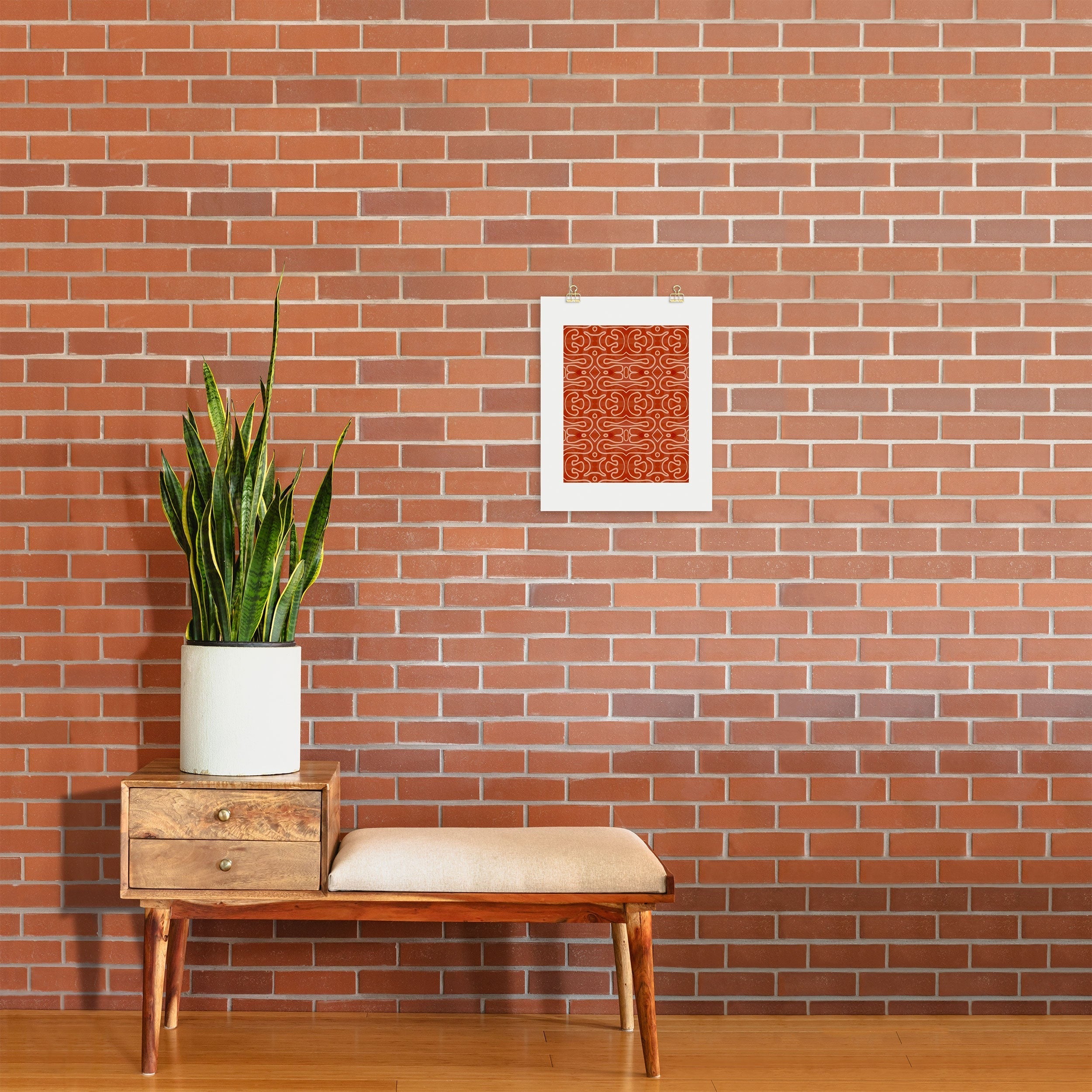 Mirimo Venexiana Burnt Orange Art Print