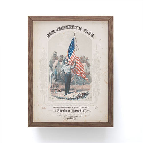 DENY Designs Our Country s Flag Framed Mini Art Print