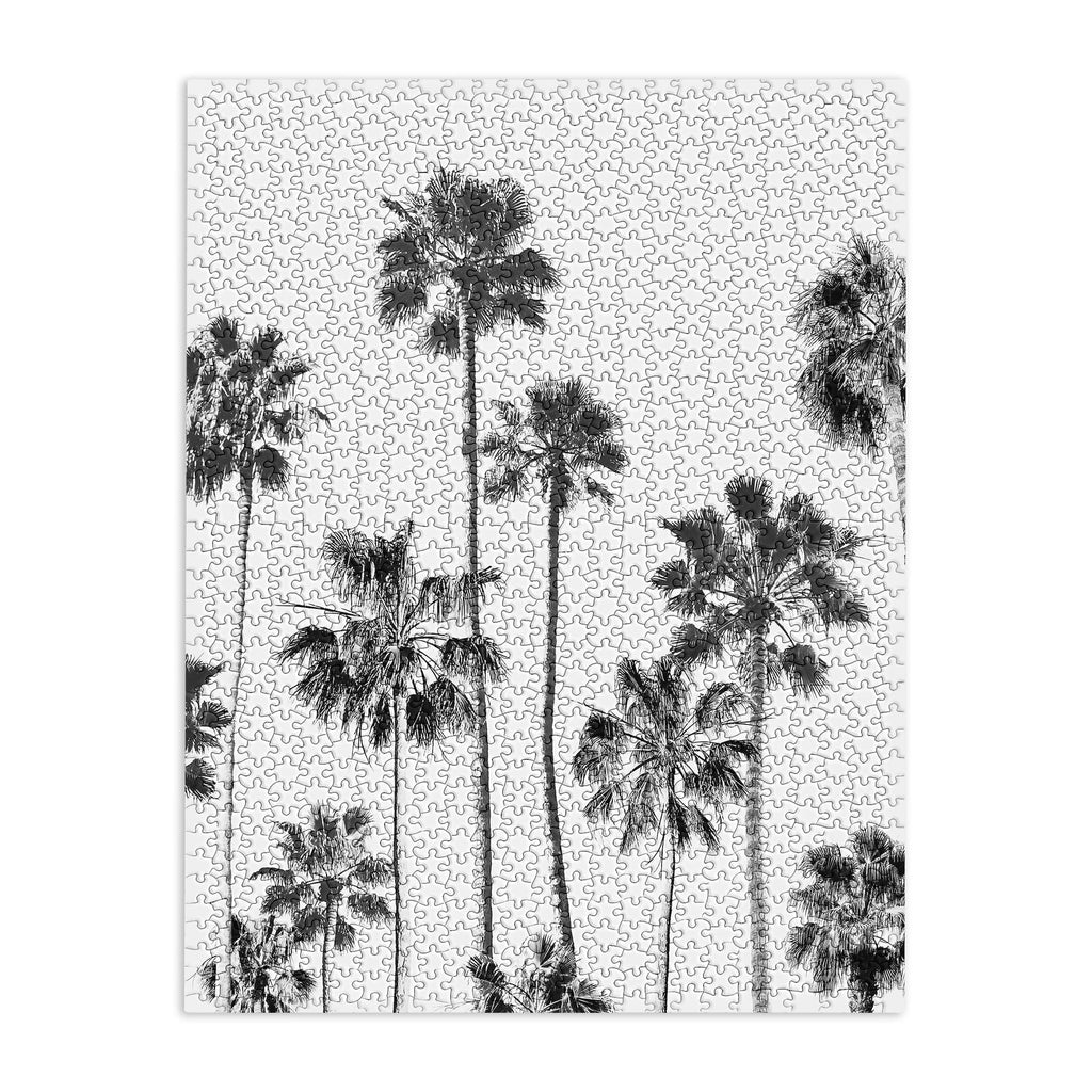 Gal Design Black And White Palms Puzzle