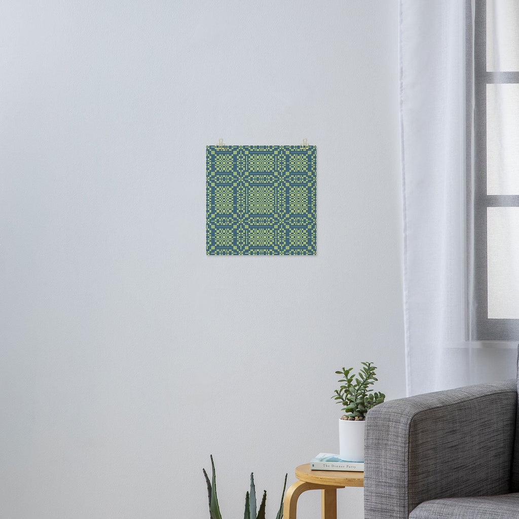 Marta Barragan Camarasa Nostalgic Grid Design Art Print