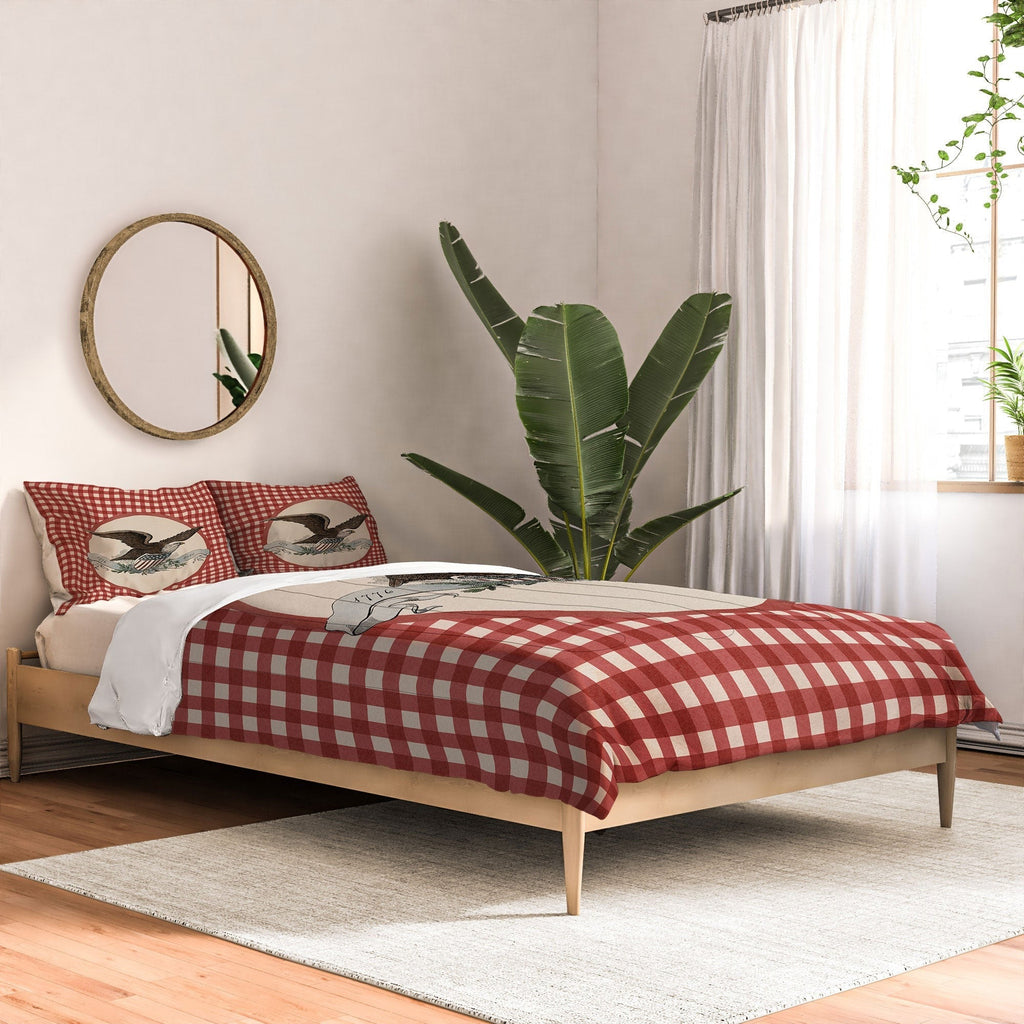 DENY Designs Gingham Eagle Comforter