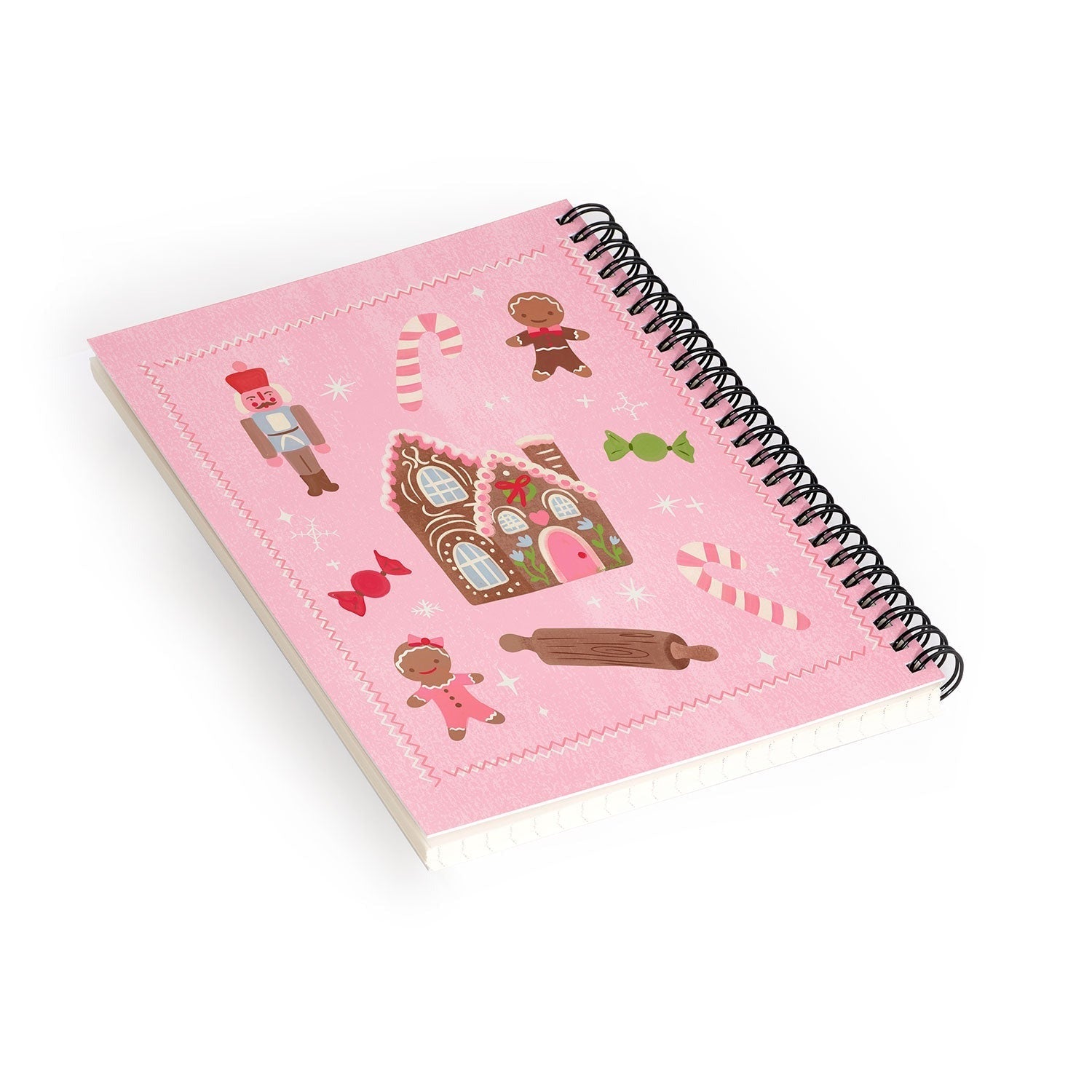 carriecantwell Sweet Christmas Holidays Spiral Notebook