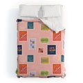 Design by Spark Love Human Made Stamps Duvet Cover