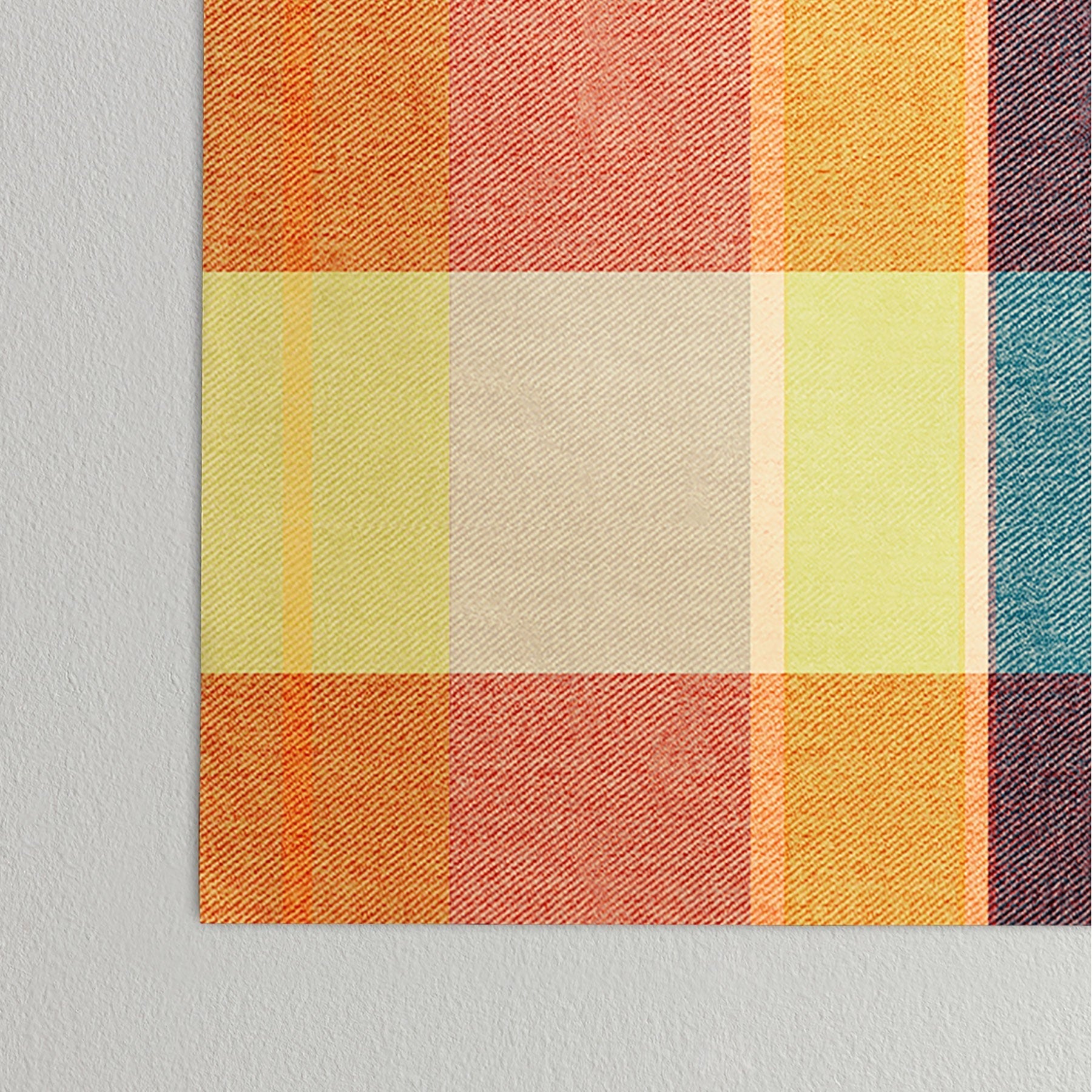 Marta Barragan Camarasa Retro Picnic Plaid Warm Tones Poster