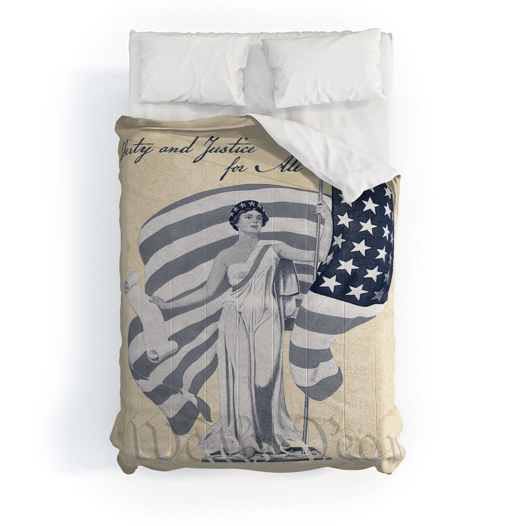 DENY Designs Liberty and Justice Woman Comforter