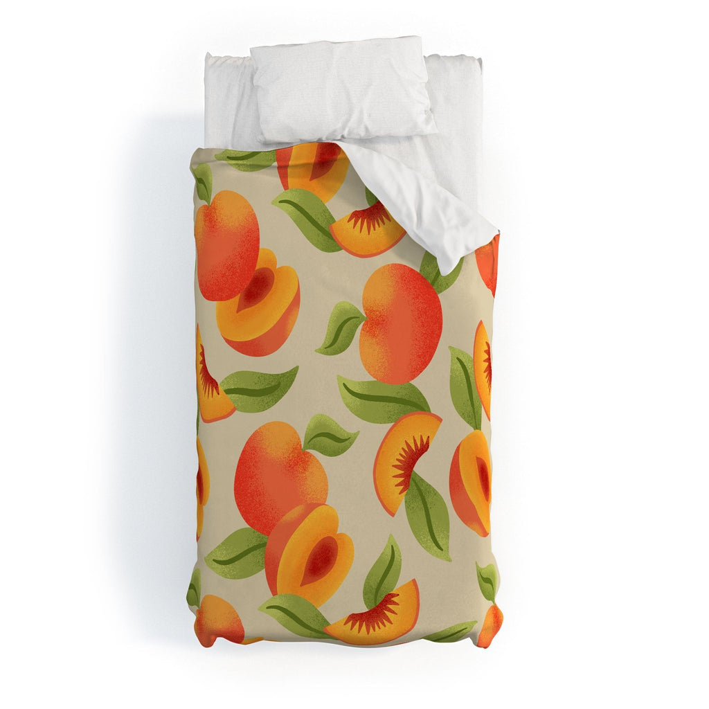 Jessica Molina Peach Pattern Duvet Cover
