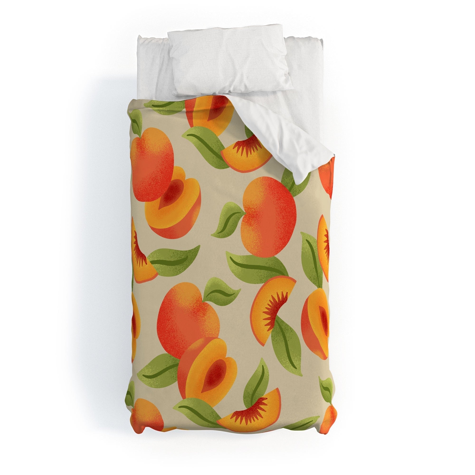 Jessica Molina Peach Pattern Duvet Cover