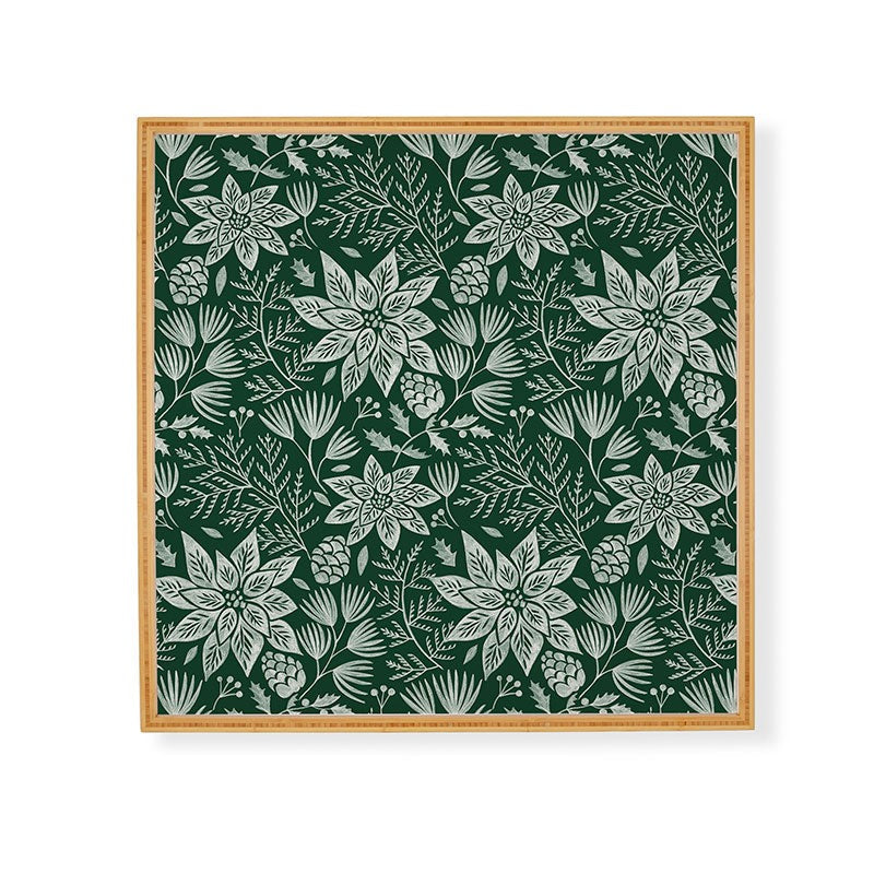 Pimlada Phuapradit Christmas Poinsettia Framed Wall Art