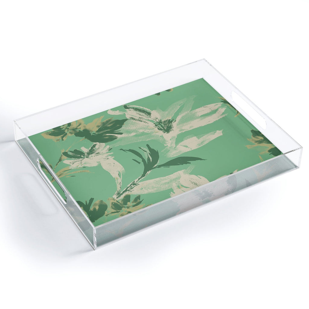 Gabriela Fuente Emma Green Acrylic Tray