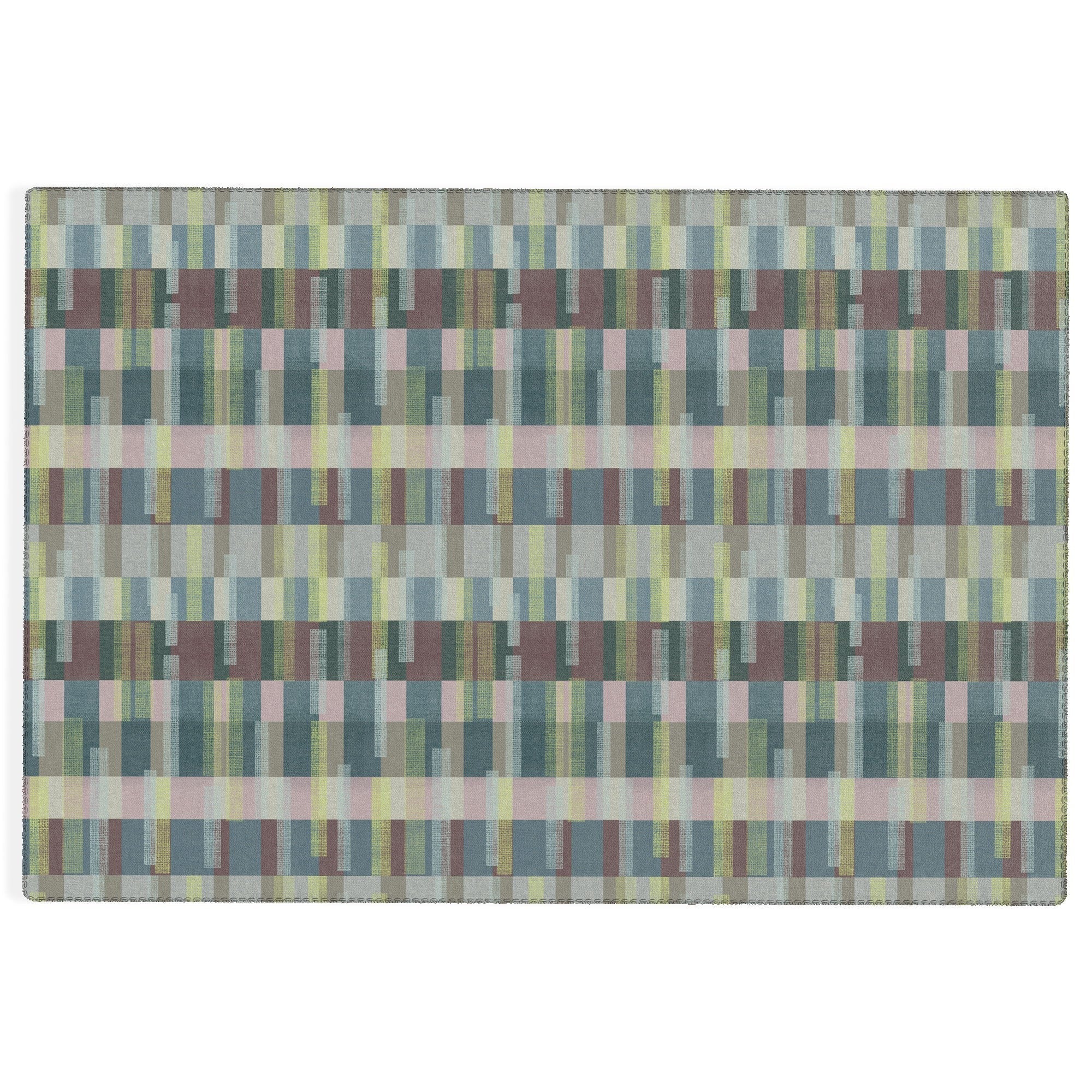 Marta Barragan Camarasa Dynamic Linear Blocks Outdoor Rug