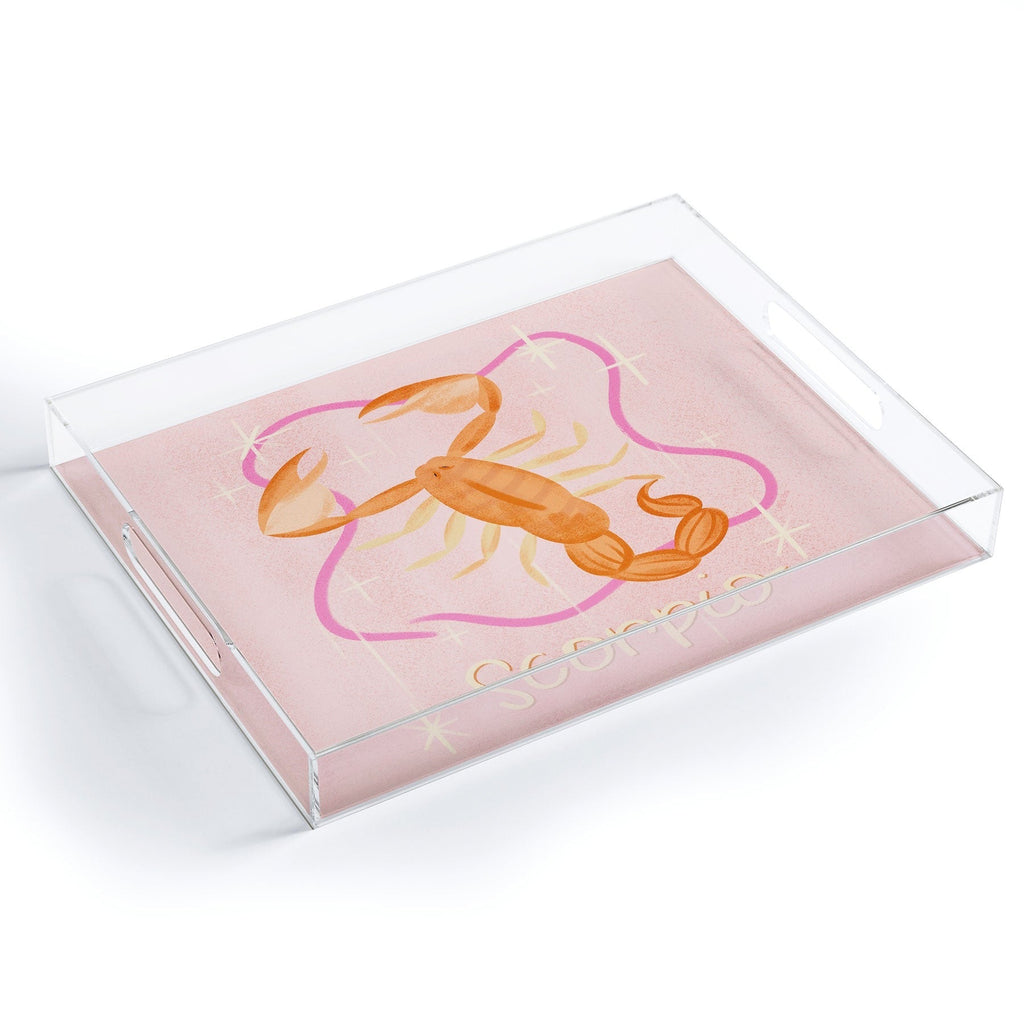 Little Om Zodiac Sign Scorpio Acrylic Tray