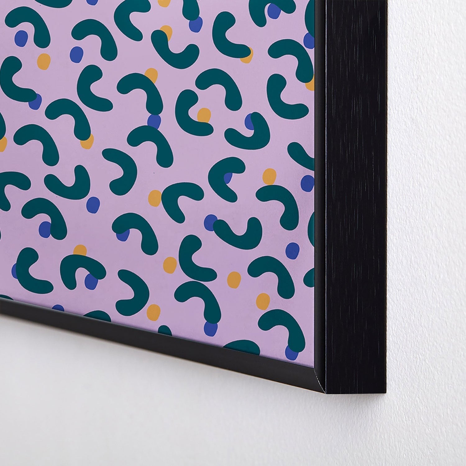 Camilla Foss Pebbles Mix Square Metal Framed Art Print