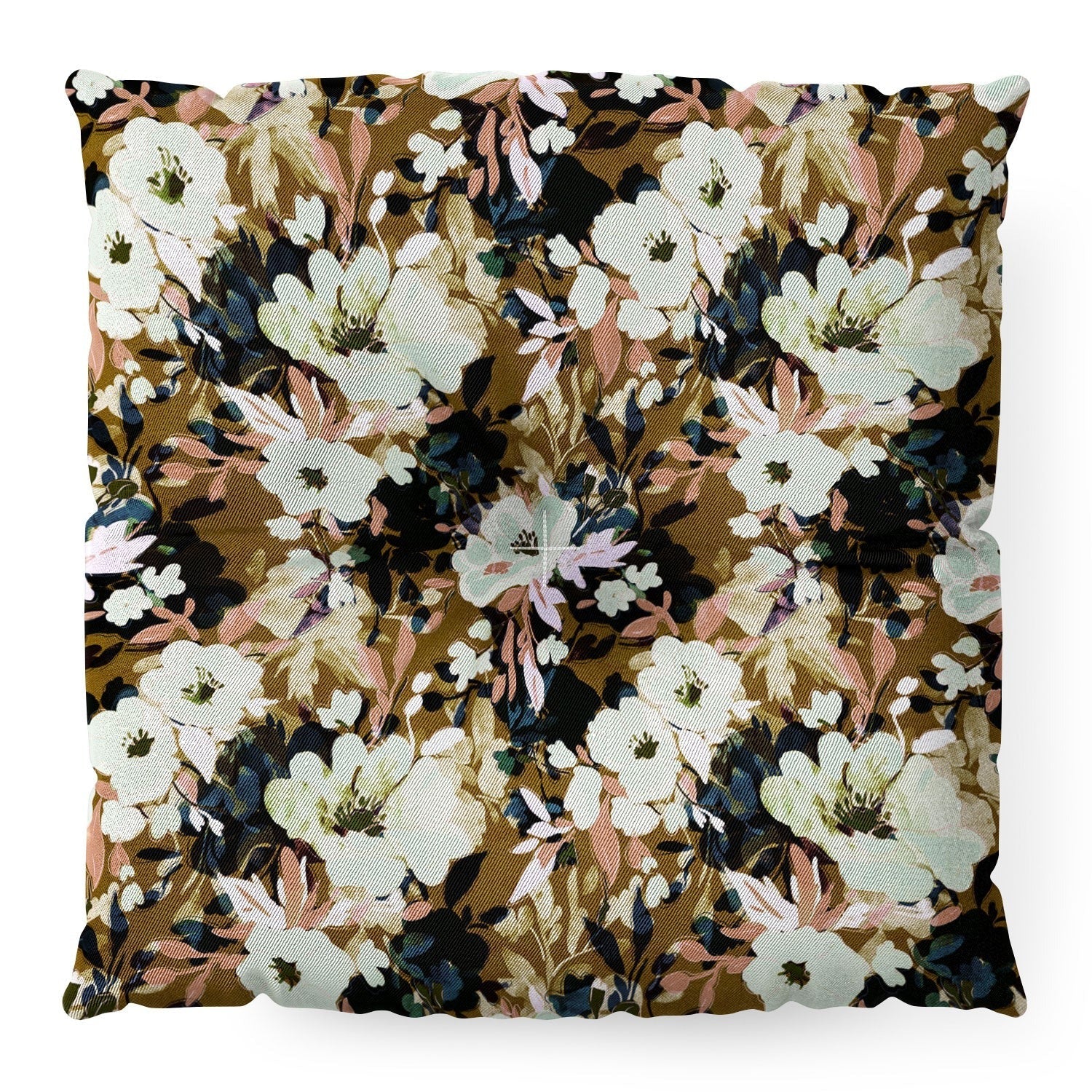 Marta Barragan Camarasa Romantic Floral Fusion Floor Pillow Square
