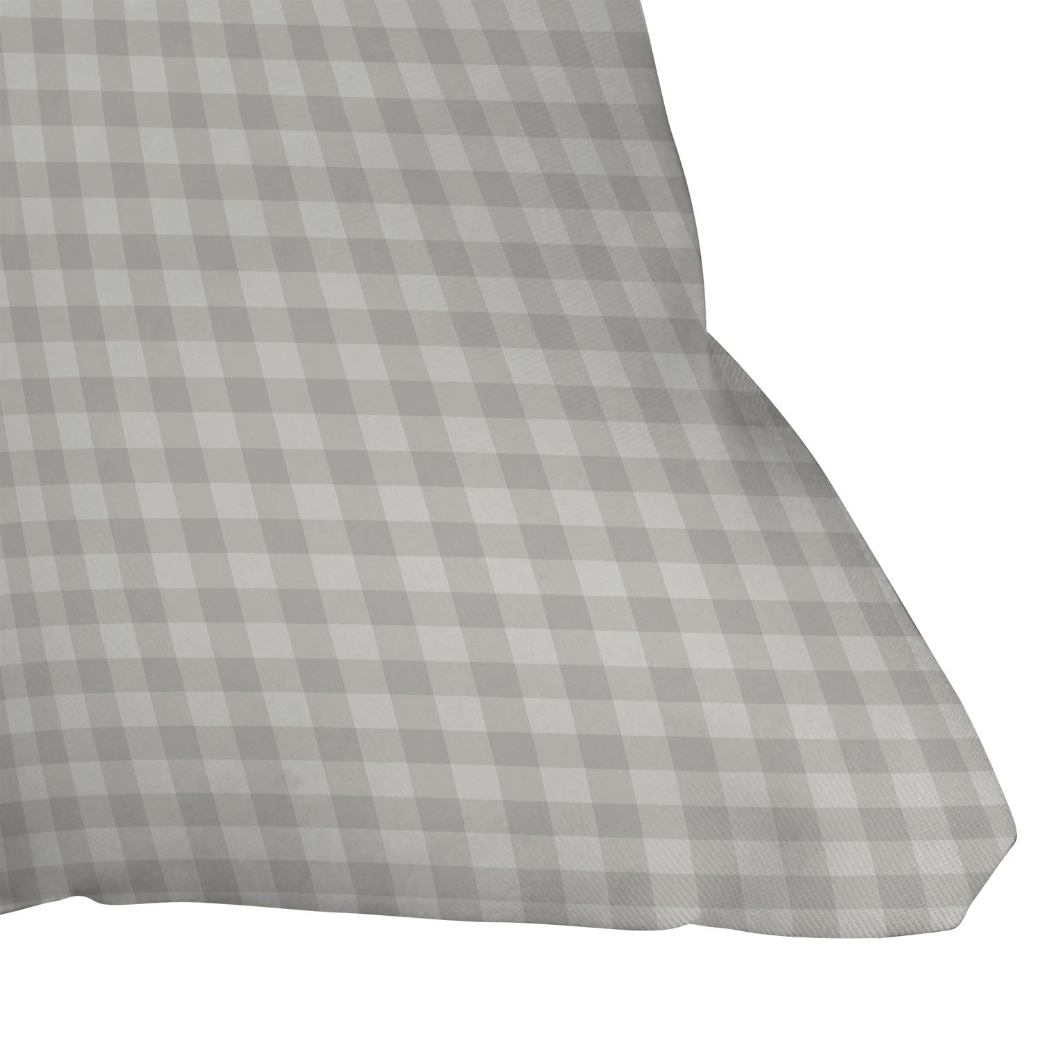 Colour Poems Gingham Plaid Pattern Cloud White Outdoor Throw Pillow