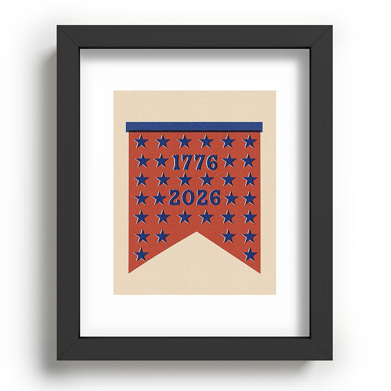 DENY Designs Star Banner Recessed Framing Rectangle