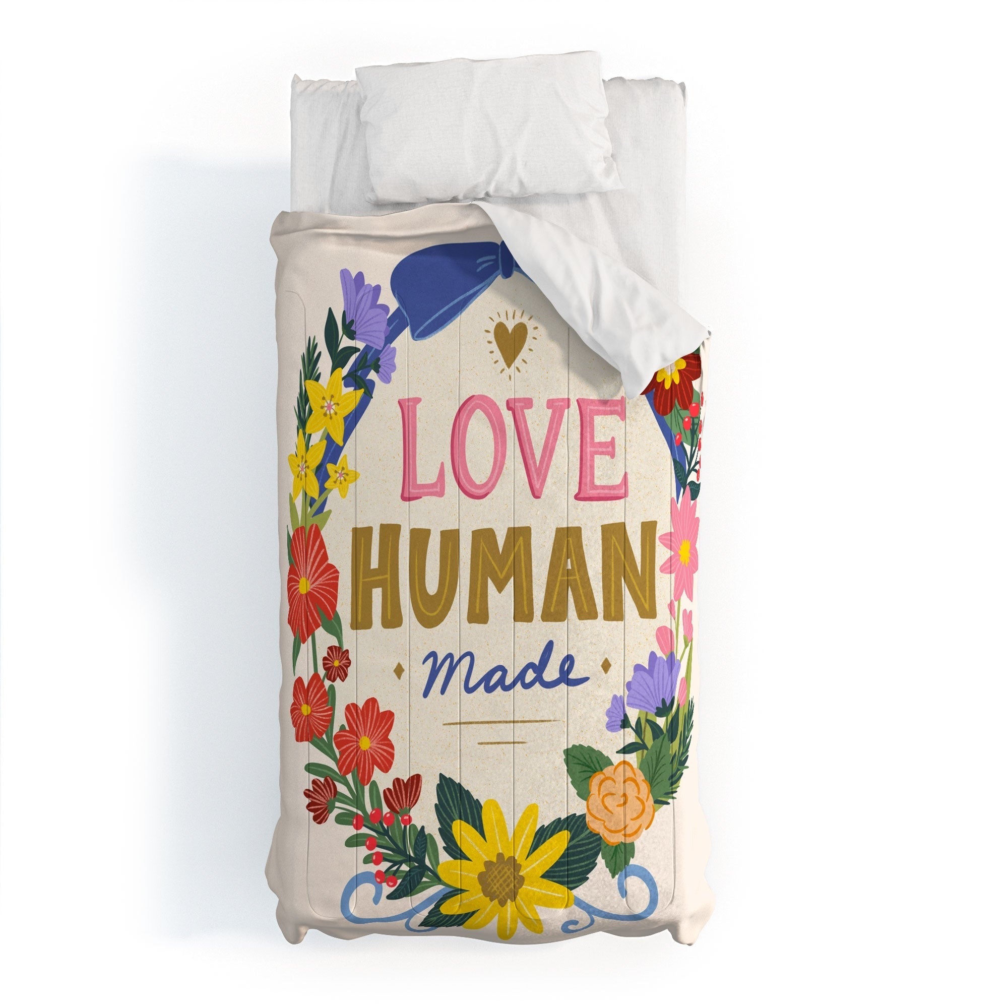 Design by Spark Love Human Made Floral Wreath Comforter