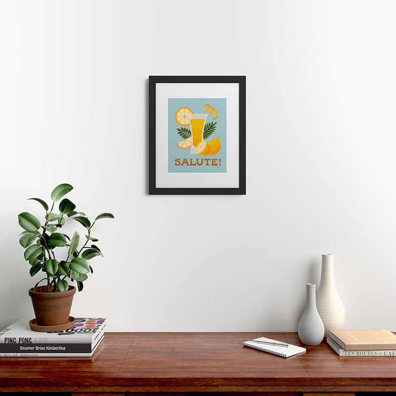 Jessica Molina Limoncello Cocktail Framed Art Print