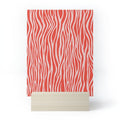 Avenie BR Red Zebra Stripe Mini Art Print