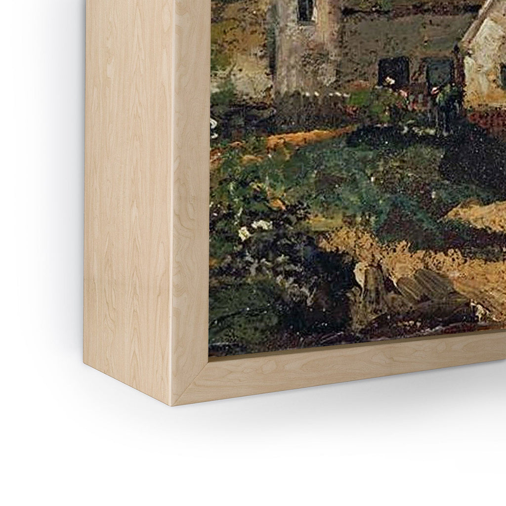 Viktorius Art Vintage painting of a house Framed Mini Art Print