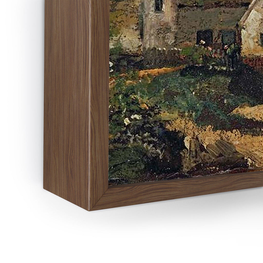 Viktorius Art Vintage painting of a house Framed Mini Art Print