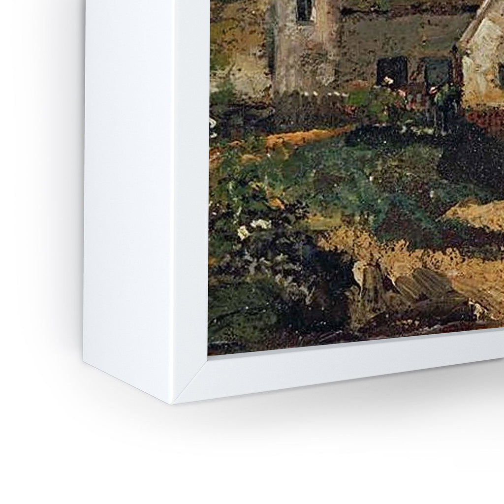 Viktorius Art Vintage painting of a house Framed Mini Art Print