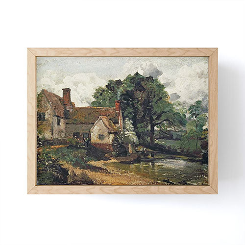 Viktorius Art Vintage painting of a house Framed Mini Art Print