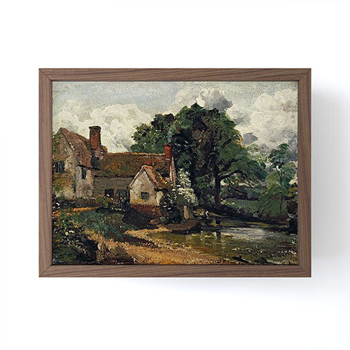 Viktorius Art Vintage painting of a house Framed Mini Art Print