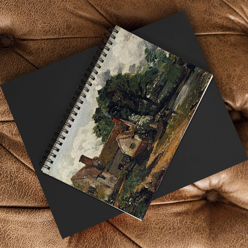 Viktorius Art Vintage painting of a house Spiral Notebook