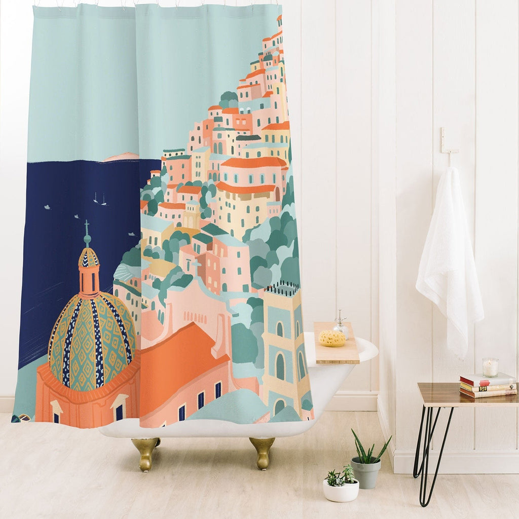 Valeria Frustaci Positano in Italy Shower Curtain