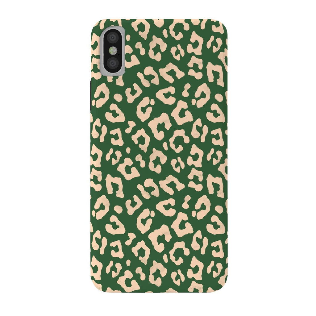 Avenie BR Cheetah Print In Green Phone Case
