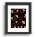 Viviana Gonzalez Espresso caramel Boho birds Recessed Framing Rectangle