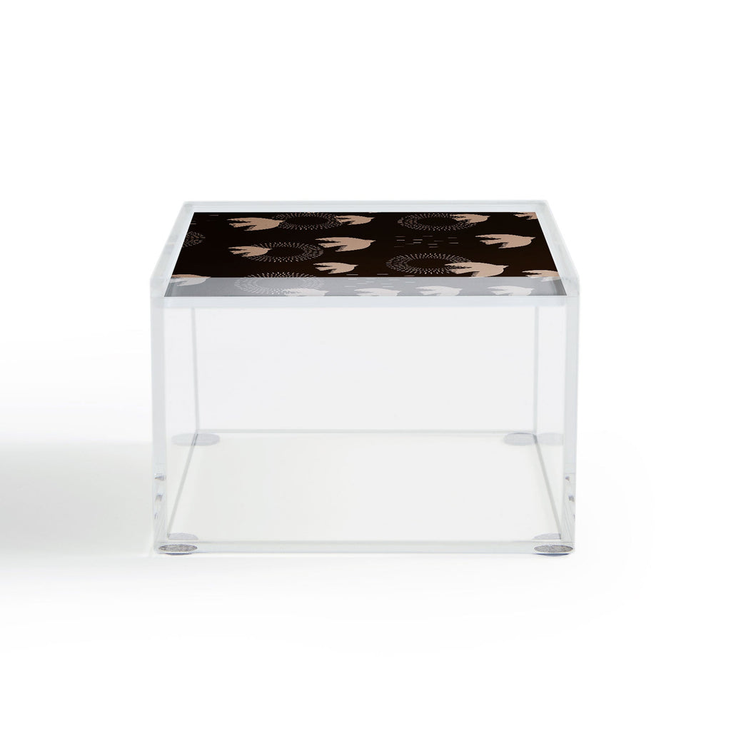 Viviana Gonzalez Espresso caramel Boho birds Acrylic Box
