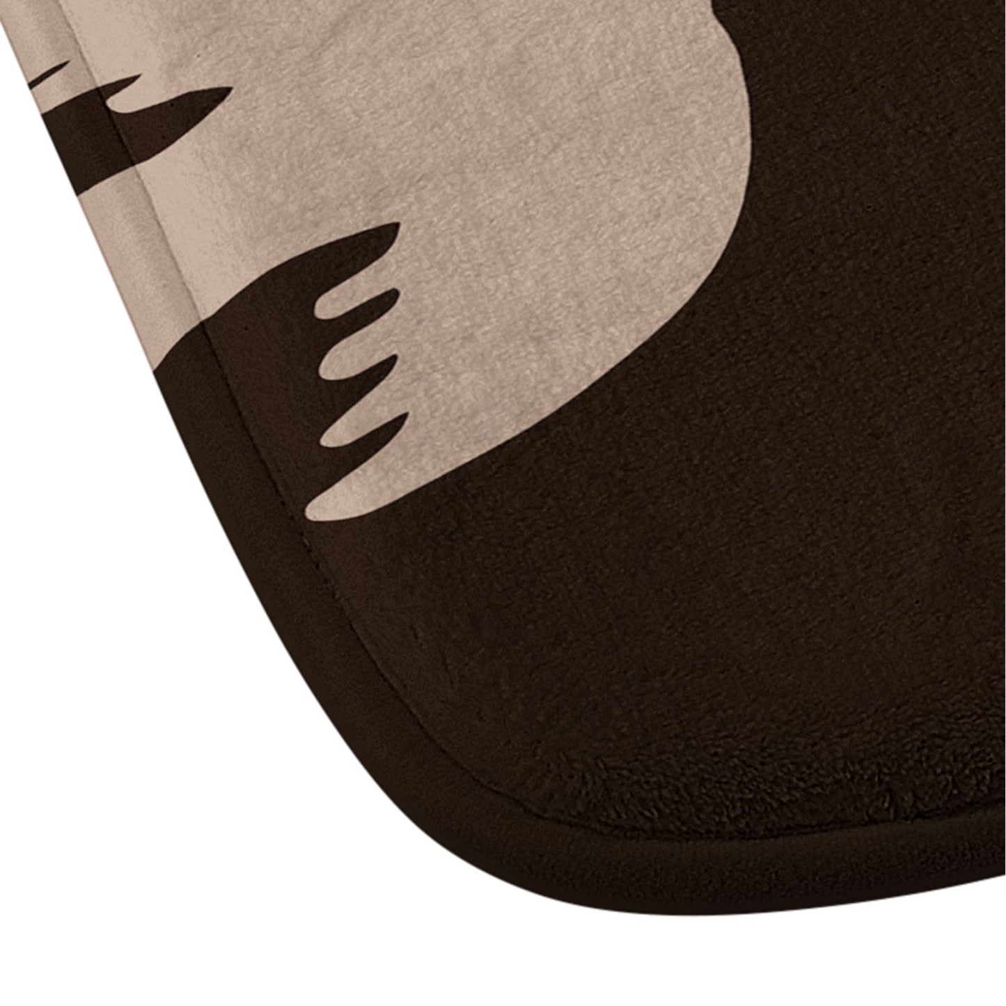 Viviana Gonzalez Espresso caramel Boho birds Memory Foam Bath Mat