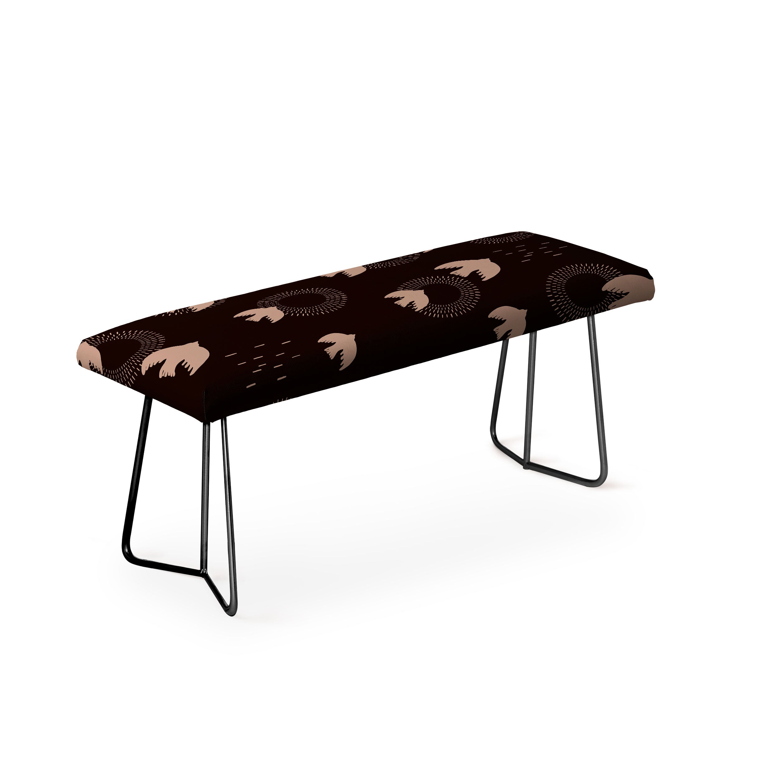 Viviana Gonzalez Espresso caramel Boho birds Bench