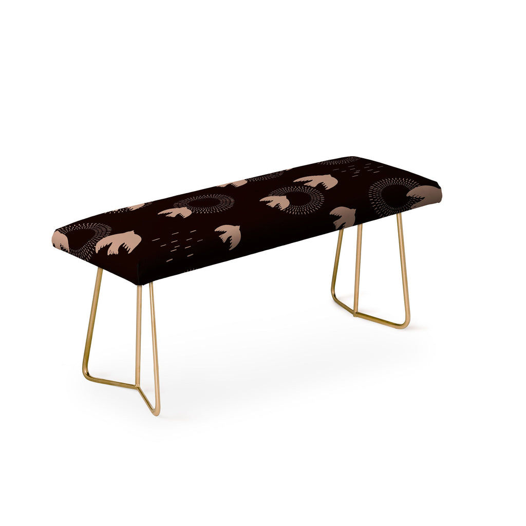 Viviana Gonzalez Espresso caramel Boho birds Bench